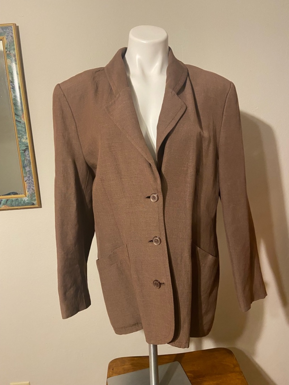 Vintage Mayon Brown Tailored Women's Blazer